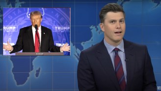 ‘SNL’ Weekend Update Dragged Trump For His $83.3 Million Lawsuit And His Latest Brain Fart: Coining The Term ‘De-Bank’